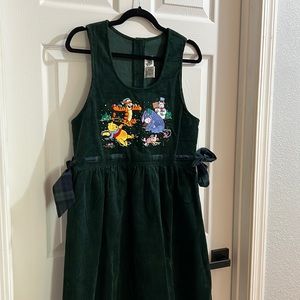 Velvet green Disney dress